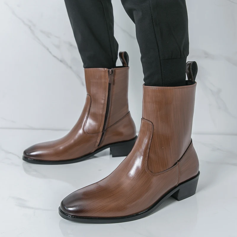 Men'S Fashion News - Klassieke comfortabele enkellaarzen Botas Fashion Casual