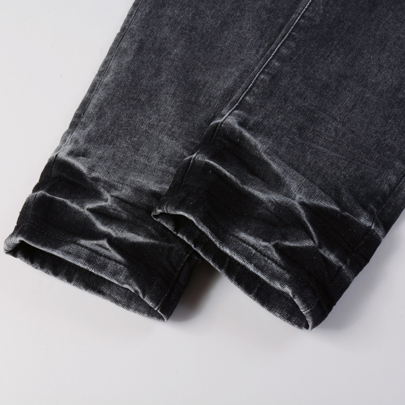 Men'S Fashion Grey Jeans - Y2K Fashion Heren Slim Fit Stretch