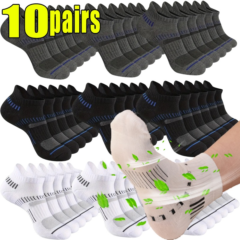 Socks Ankle Men - 1-10pairs Ademend Mesh Mannen Sokken Katoen