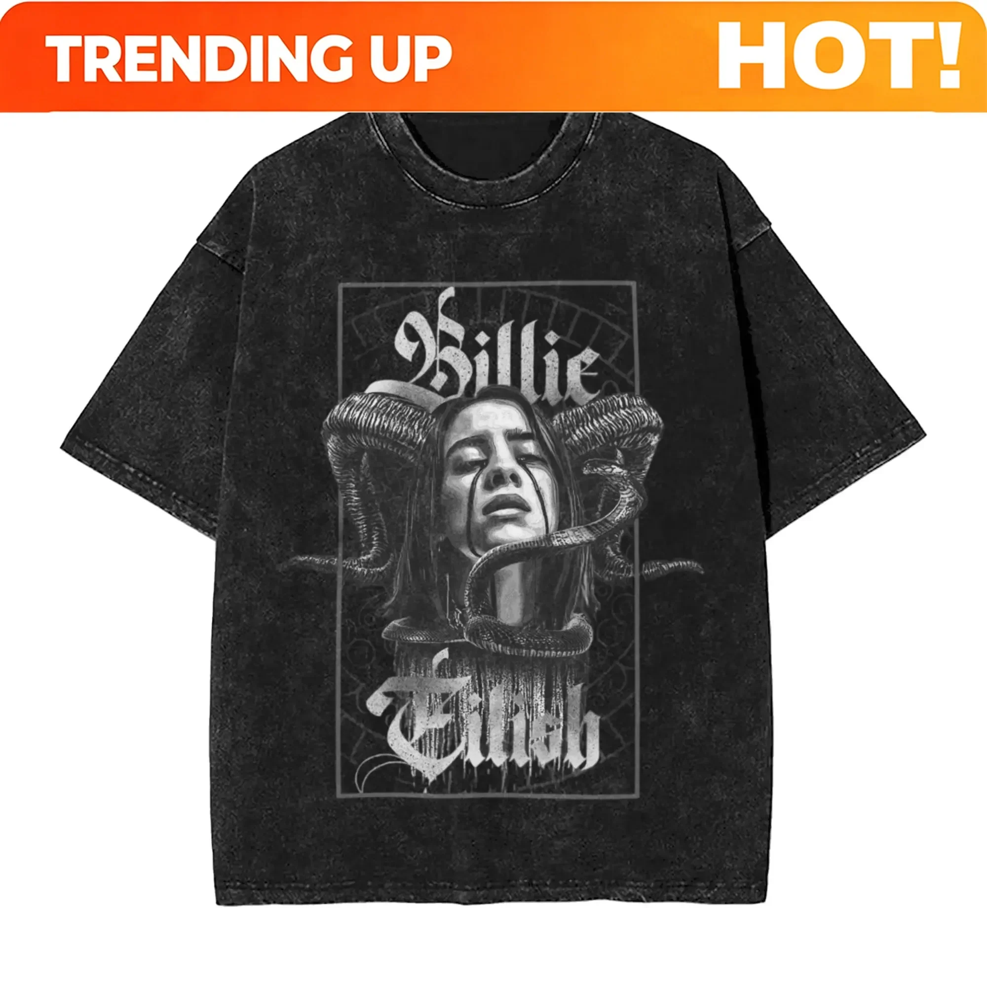 Poster Men Fashion - Gepersonaliseerd shirt Billie Eilish grappige poster