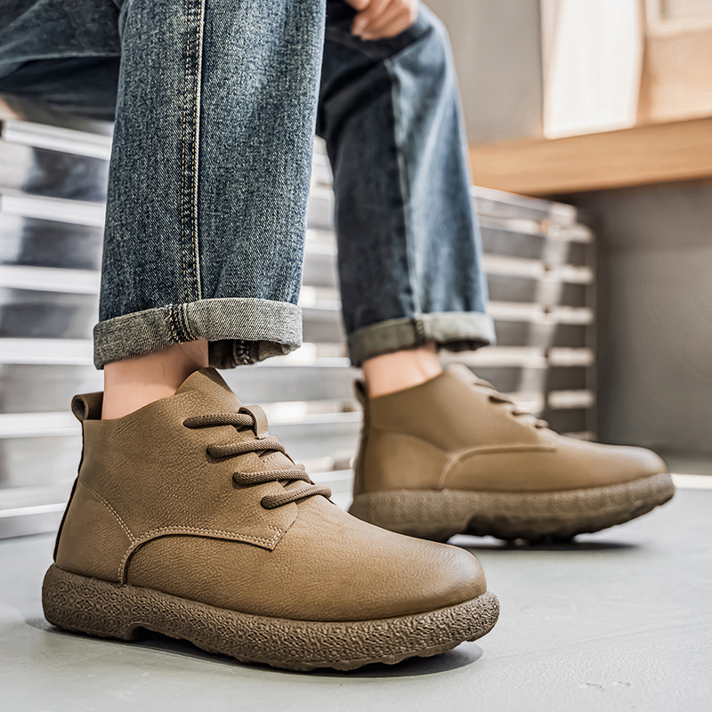 Men'S Fashion News - Heren enkellaarzen Bruine korte laarzen Luxe