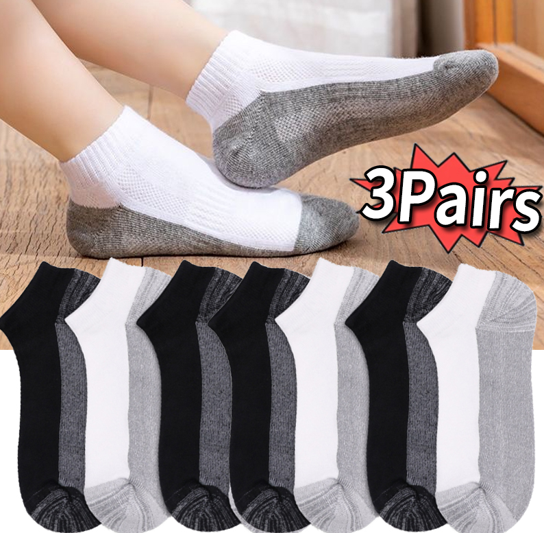 Socks Ankle Men - Zomer dunne enkelsokken heren ademend hoge