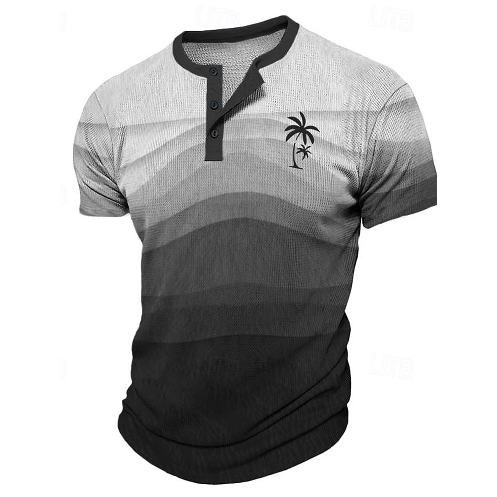 Mens Fashion Clothes - Heren T-shirt Grappige 3D Kokospalm Print