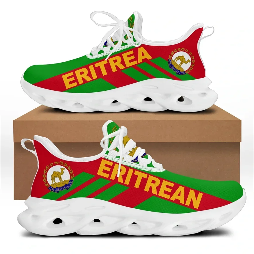 Mens Fashion Trainers - Eritrea Vlag Streep Stijl Mannen Casual