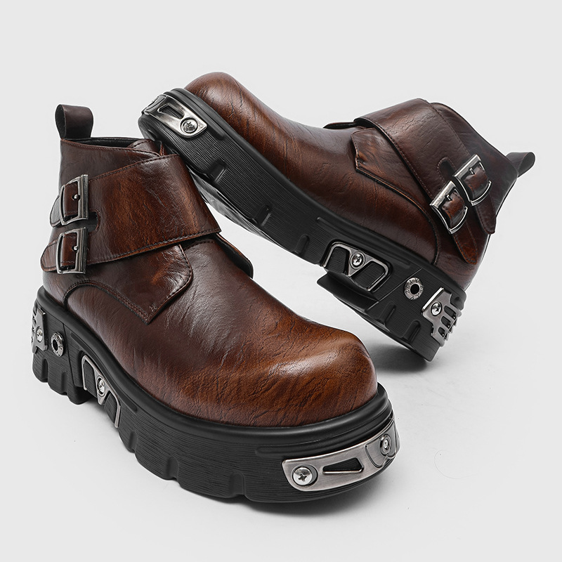 Men'S Fashion News - groot formaat herenmode punk goth platformlaarzen
