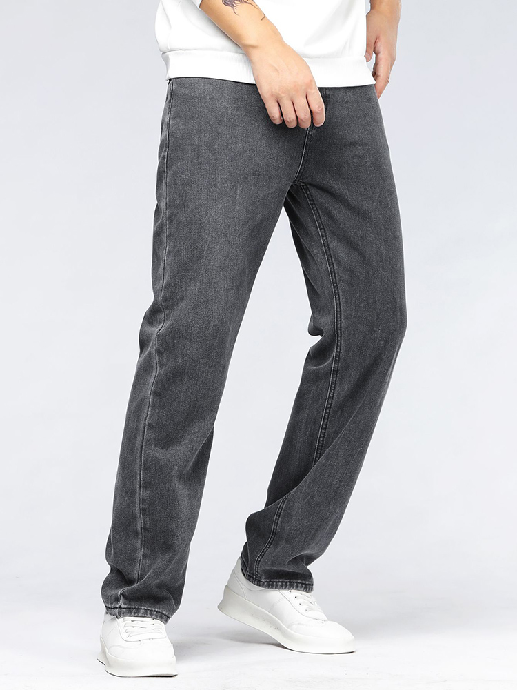 Koreaanse mode-baggy jeans voo - Men'S Fashion Grey Jeans recensie en prijs