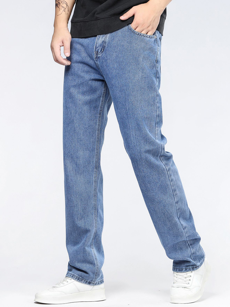 Koreaanse mode-baggy jeans voo - Men'S Fashion Grey Jeans recensie en prijs