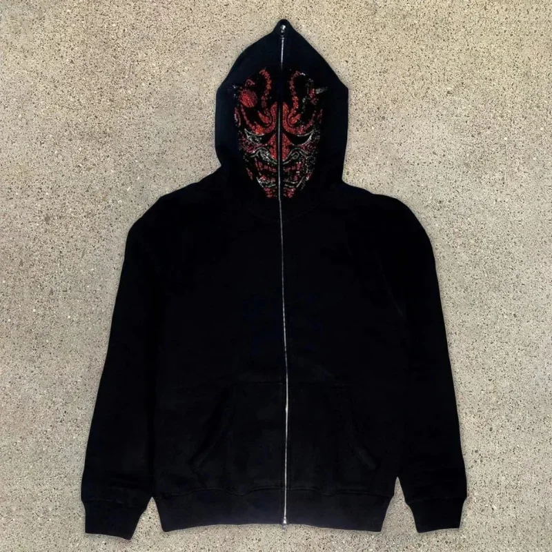 Vrouwen Mannen Y2K Mode Hoodie - Mens Fashion Zip Up Hoodies recensie en prijs