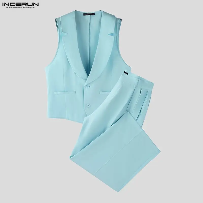 INCERUN Herensets Effen Kleur  - Mens Fashion Summer recensie en prijs