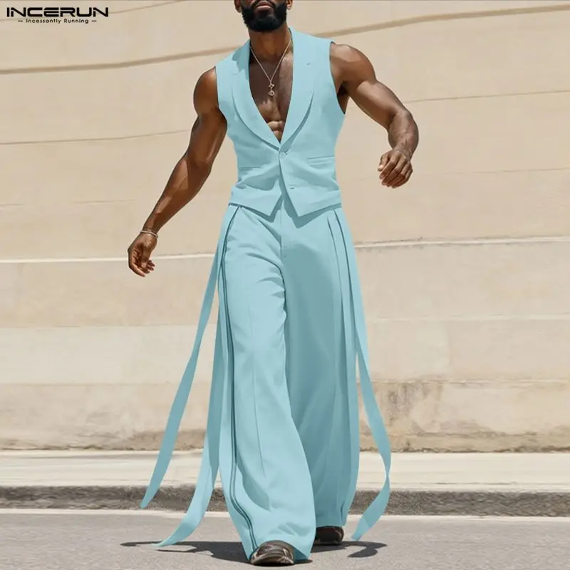 INCERUN Herensets Effen Kleur  - Mens Fashion Summer recensie en prijs