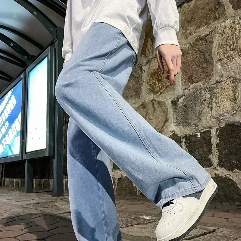 Koreaanse stijl streetwear, ni - Men'S Fashion Grey Jeans recensie en prijs