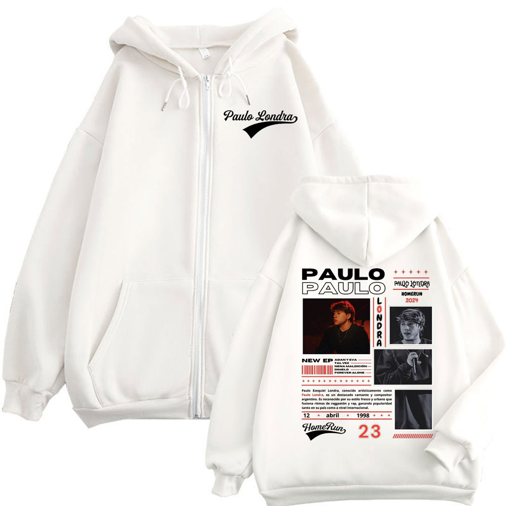 Rapper Paulo Londra Homerun Al - Mens Fashion Zip Up Hoodies recensie en prijs