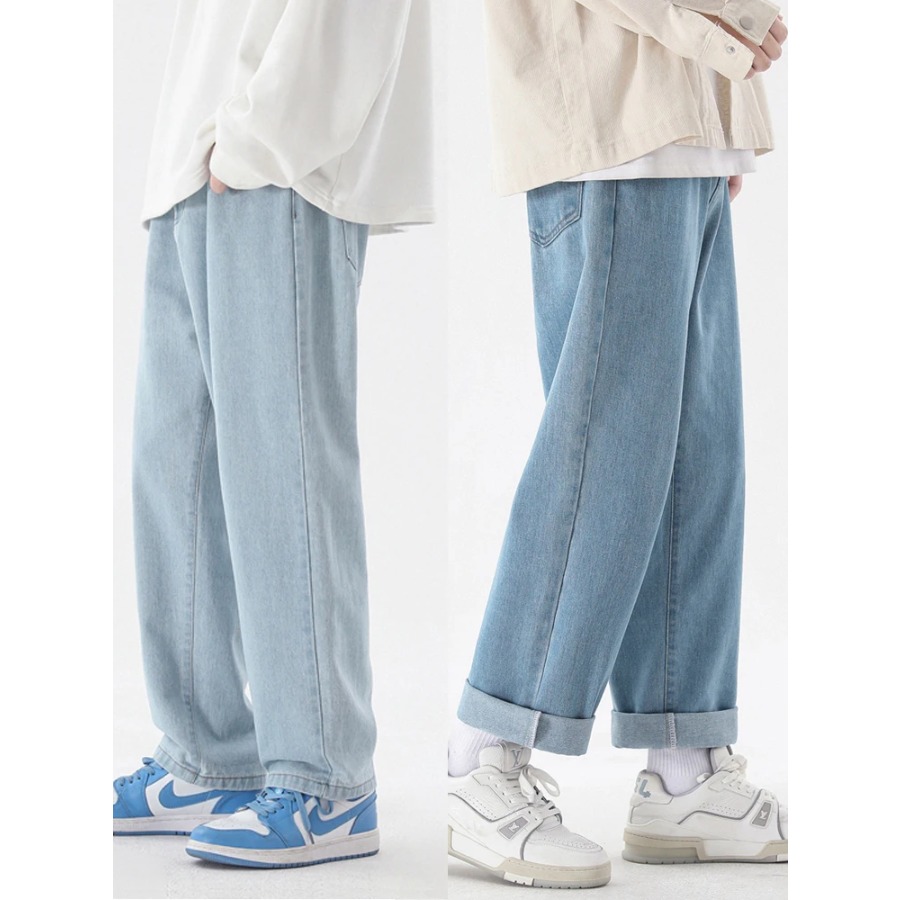 2026 Nieuwe Koreaanse Mode Man - Men'S Fashion Grey Jeans recensie en prijs