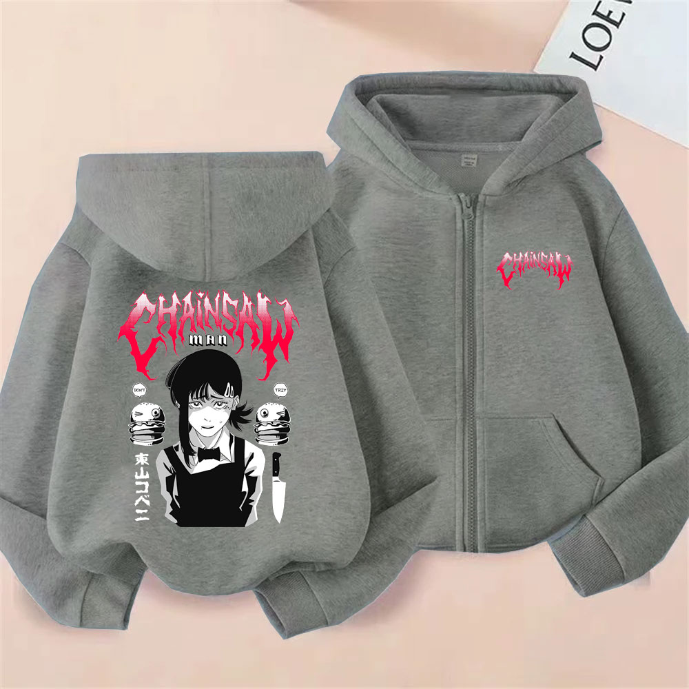 Op maat gemaakte Anime Chainsa - Mens Fashion Zip Up Hoodies recensie en prijs