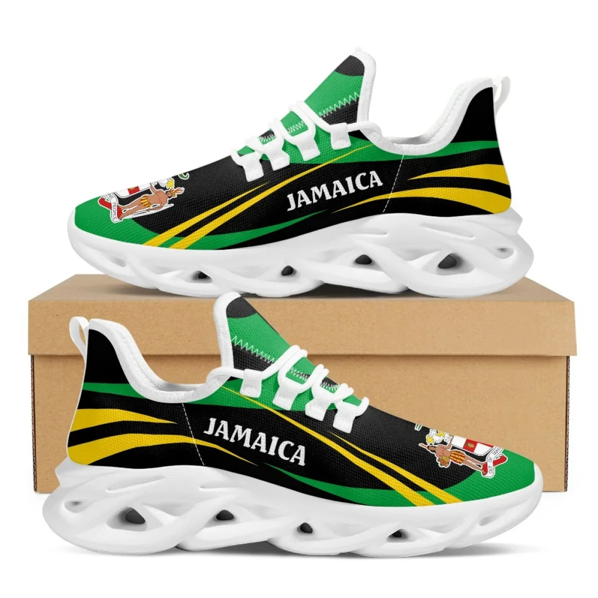 Jamaica Vlag Print Schoenen Ma - Mens Fashion Trainers recensie en prijs
