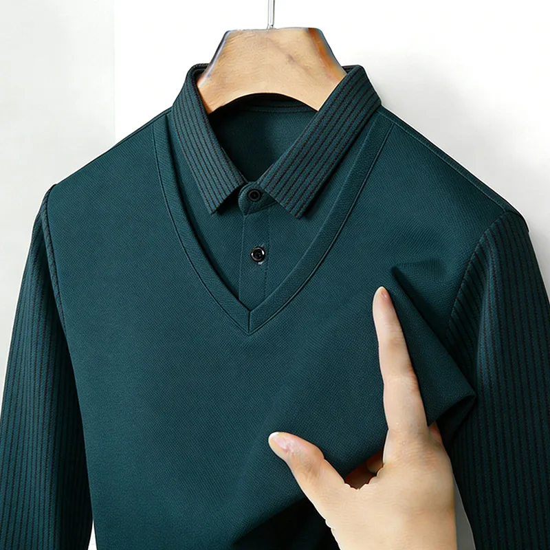 Heren nep tweedelig overhemdkr - Mens Fashion Clothes recensie en prijs