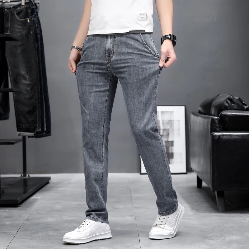 Herfst Stretch Skinny Jeans He - Men'S Fashion Grey Jeans recensie en prijs