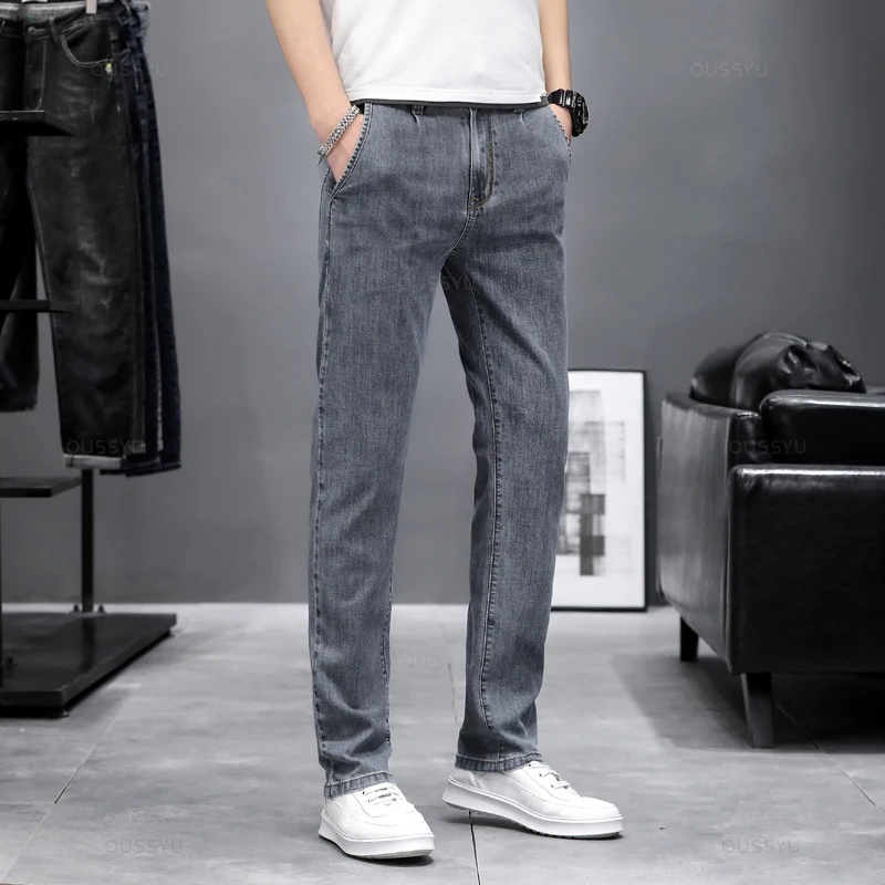 Herfst Stretch Skinny Jeans He - Men'S Fashion Grey Jeans recensie en prijs