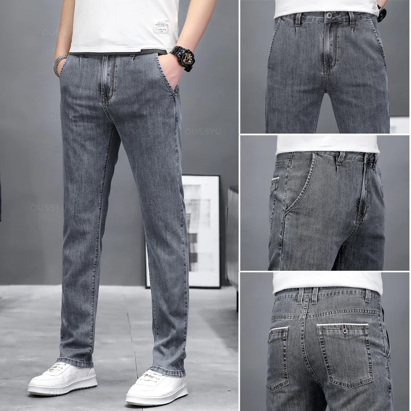 Herfst Stretch Skinny Jeans He - Men'S Fashion Grey Jeans recensie en prijs