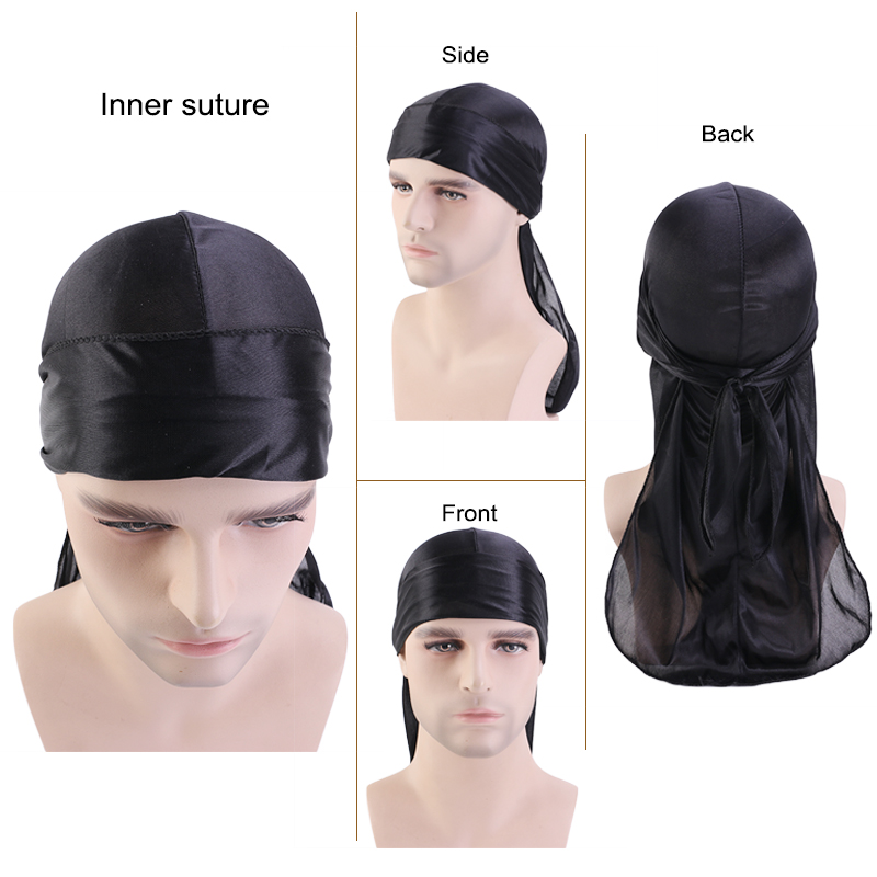 3 STKS/PARTIJ Lange Durag Zijd - Men'S Fashion With Hat recensie en prijs