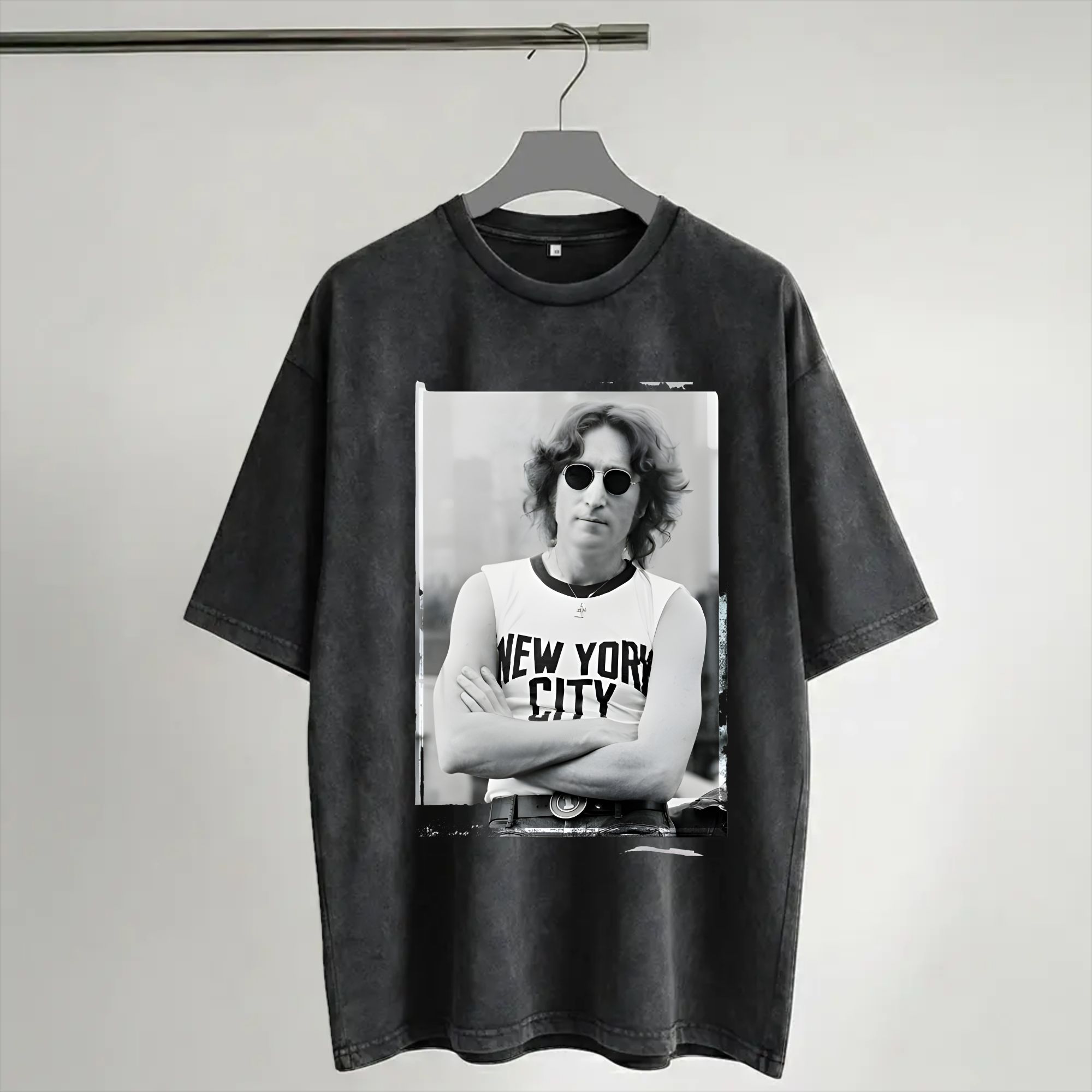 Harajuku gewassen shirt John L - Men'S Fashion New York recensie en prijs