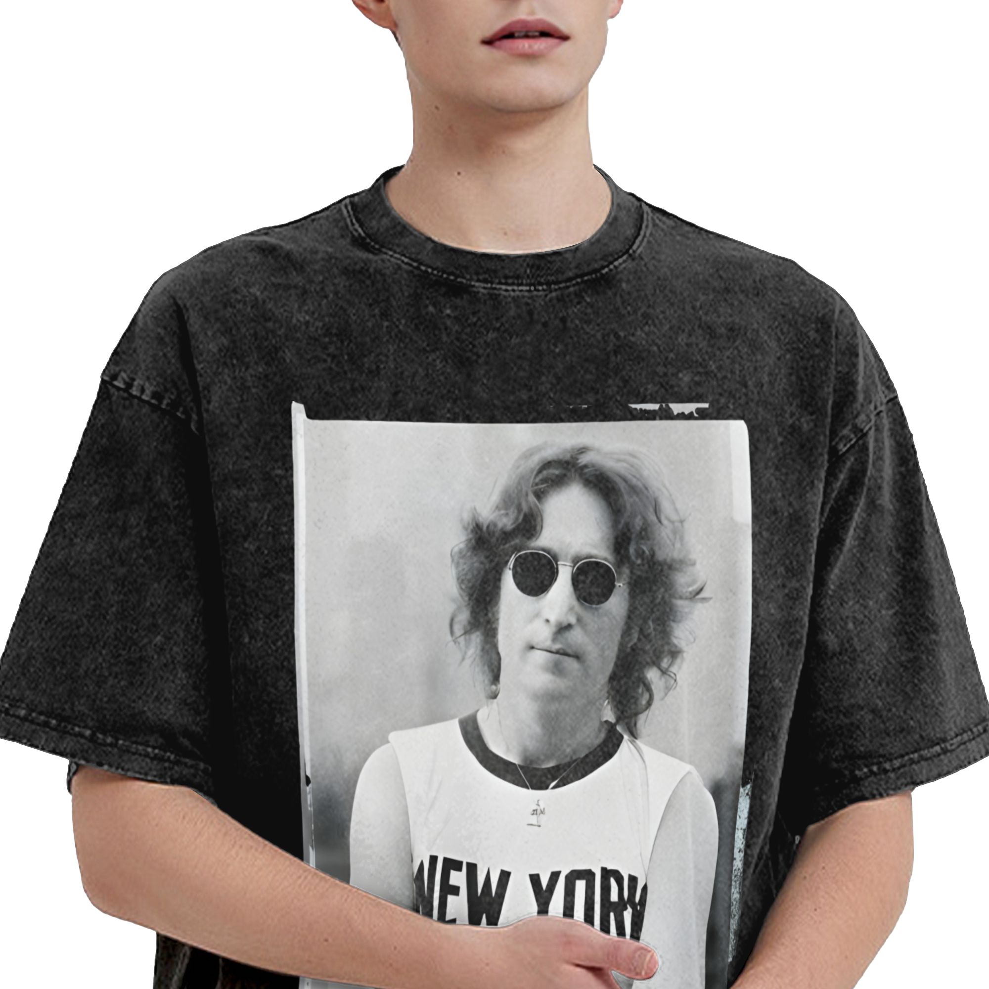 Harajuku gewassen shirt John L - Men'S Fashion New York recensie en prijs