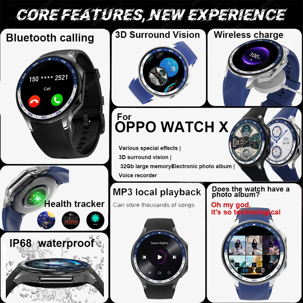1.43 AMOLED Smart Horloge 3D S - Men'S Fashion X recensie en prijs