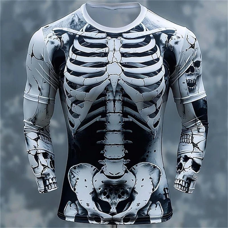 3D Print Skelet Schedels Patro - Men'S Fashion T Shirts recensie en prijs