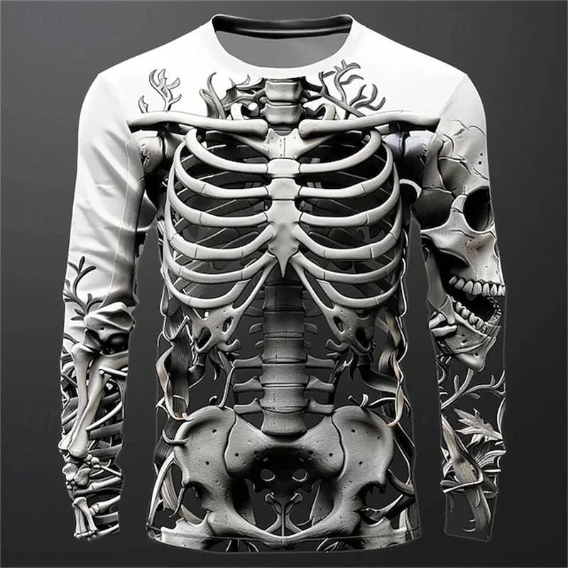 3D Print Skelet Schedels Patro - Men'S Fashion T Shirts recensie en prijs