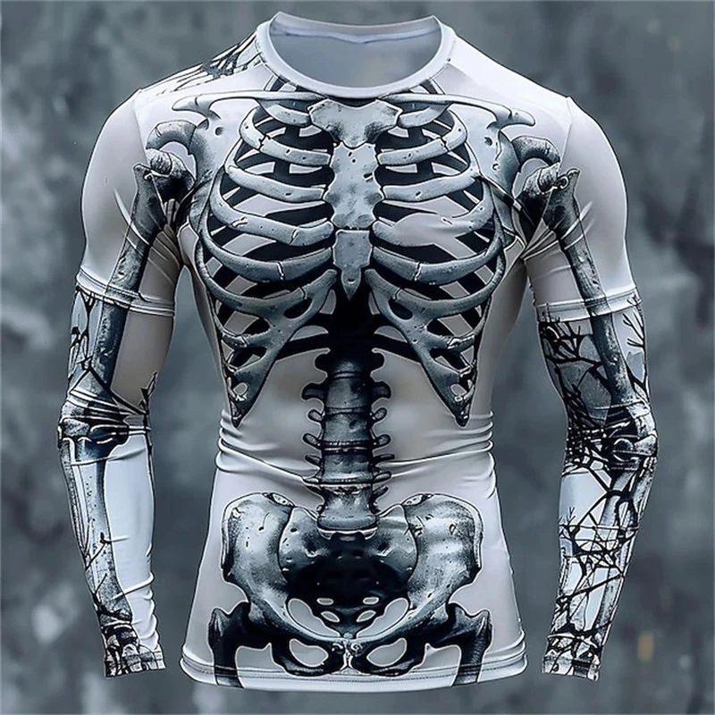 3D Print Skelet Schedels Patro - Men'S Fashion T Shirts recensie en prijs