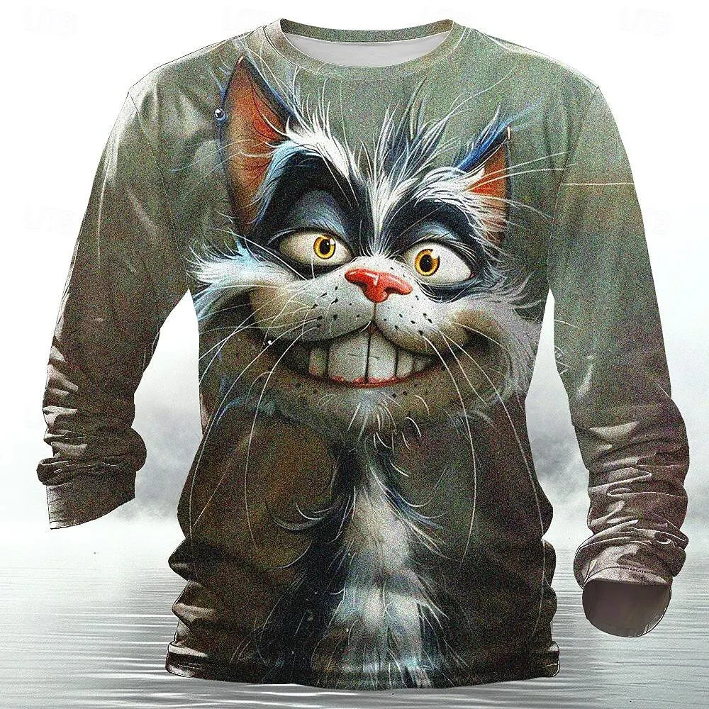 Grappige 3D dierenprint heren  - Mens Fashion Clothes recensie en prijs