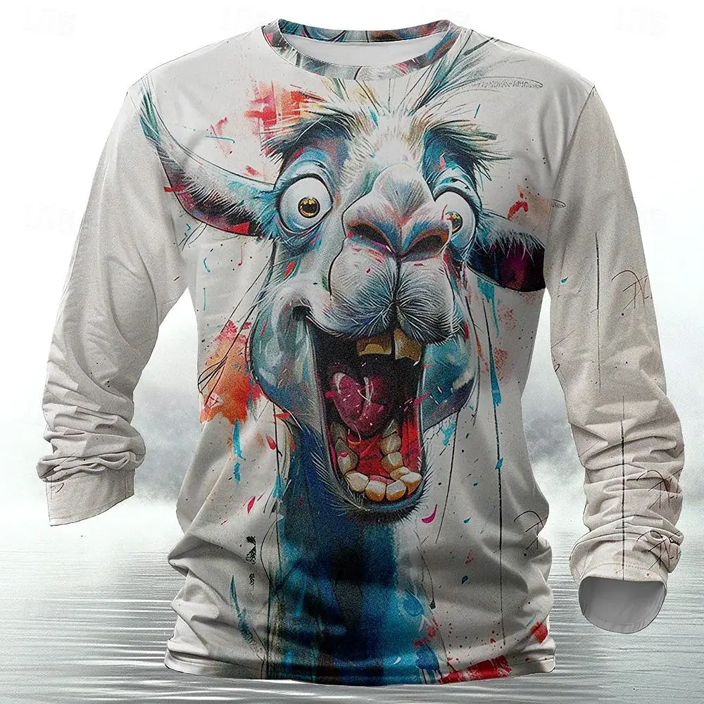 Grappige 3D dierenprint heren  - Mens Fashion Clothes recensie en prijs