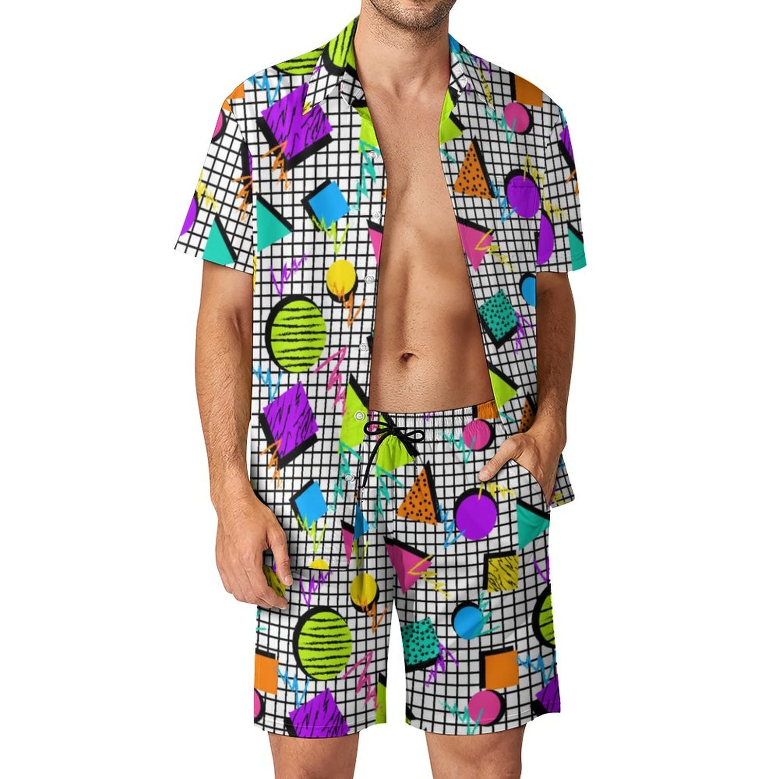Zomer onregelmatige geometrisc - Men'S Fashion Videos recensie en prijs