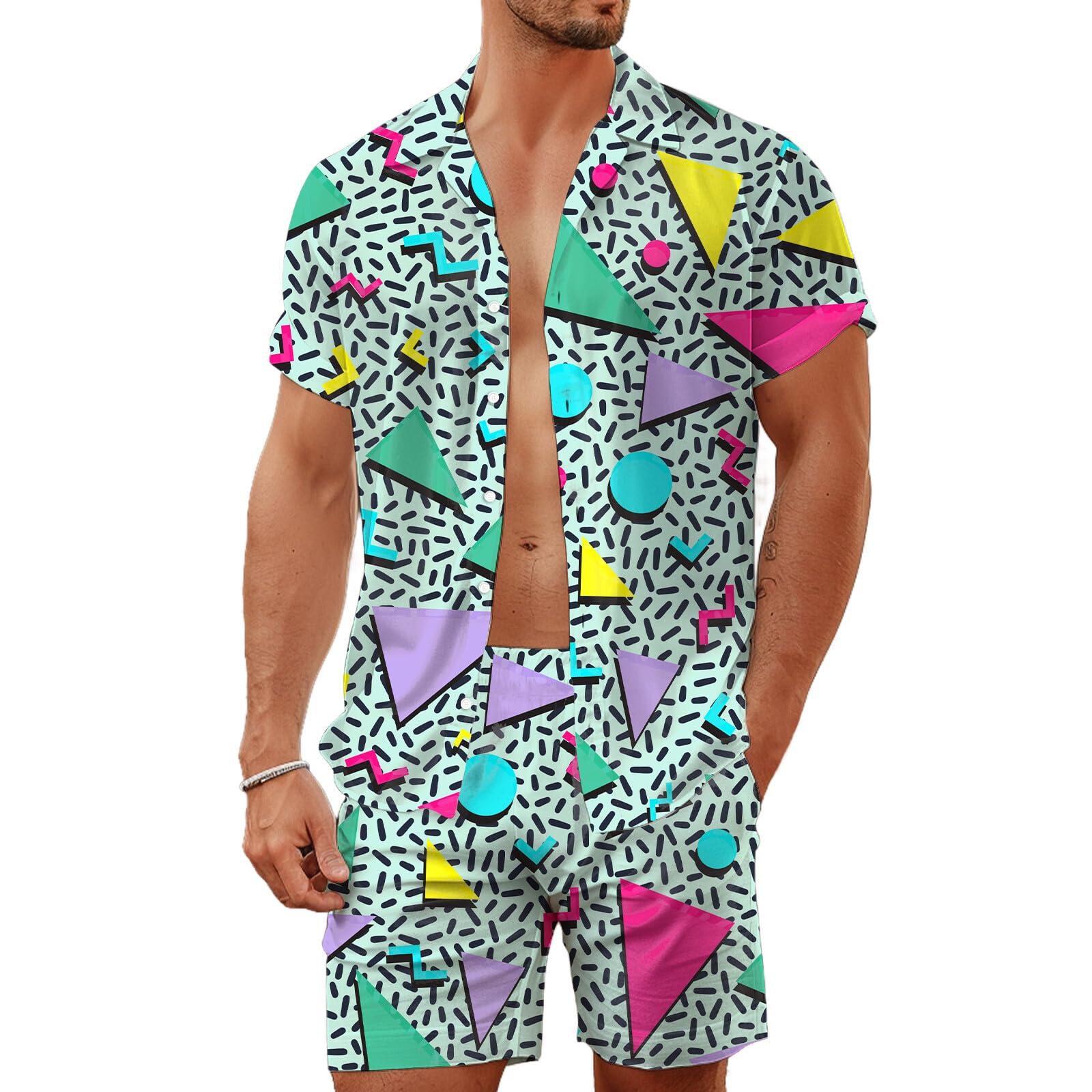 Zomer onregelmatige geometrisc - Men'S Fashion Videos recensie en prijs