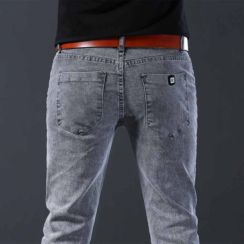 Heren slanke elastische grijze - Men'S Fashion Grey Jeans recensie en prijs