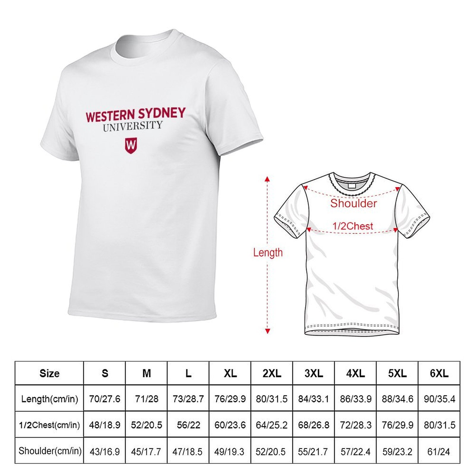 T-shirt van Western Sydney Uni - Men'S Fashion Sydney recensie en prijs