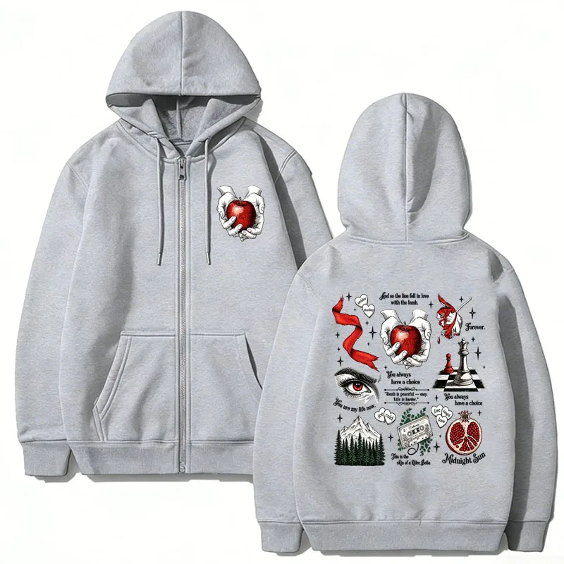 Wolf Romance Hoodies met Rits  - Mens Fashion Zip Up Hoodies recensie en prijs