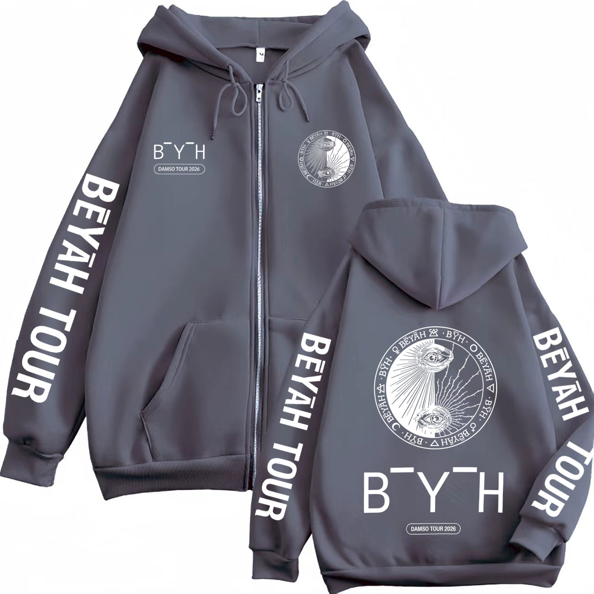 Rapper Damso Beyah Tour 2026 M - Mens Fashion Zip Up Hoodies recensie en prijs