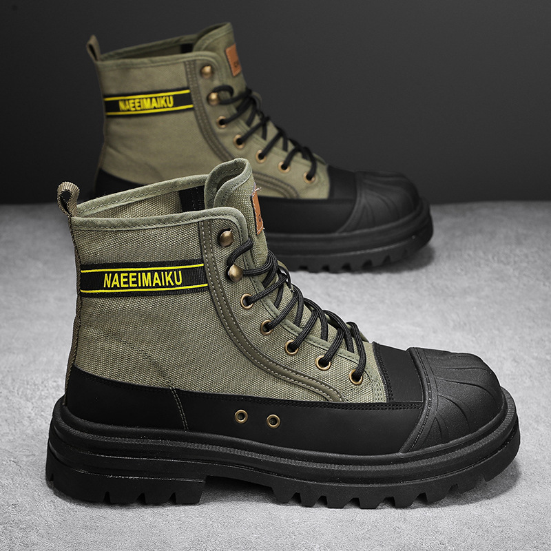 Heren Canvas Laarzen Mode Hoge - Men'S Fashion News recensie en prijs