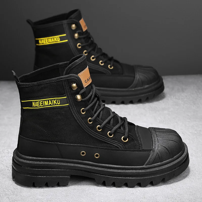 Heren Canvas Laarzen Mode Hoge - Men'S Fashion News recensie en prijs
