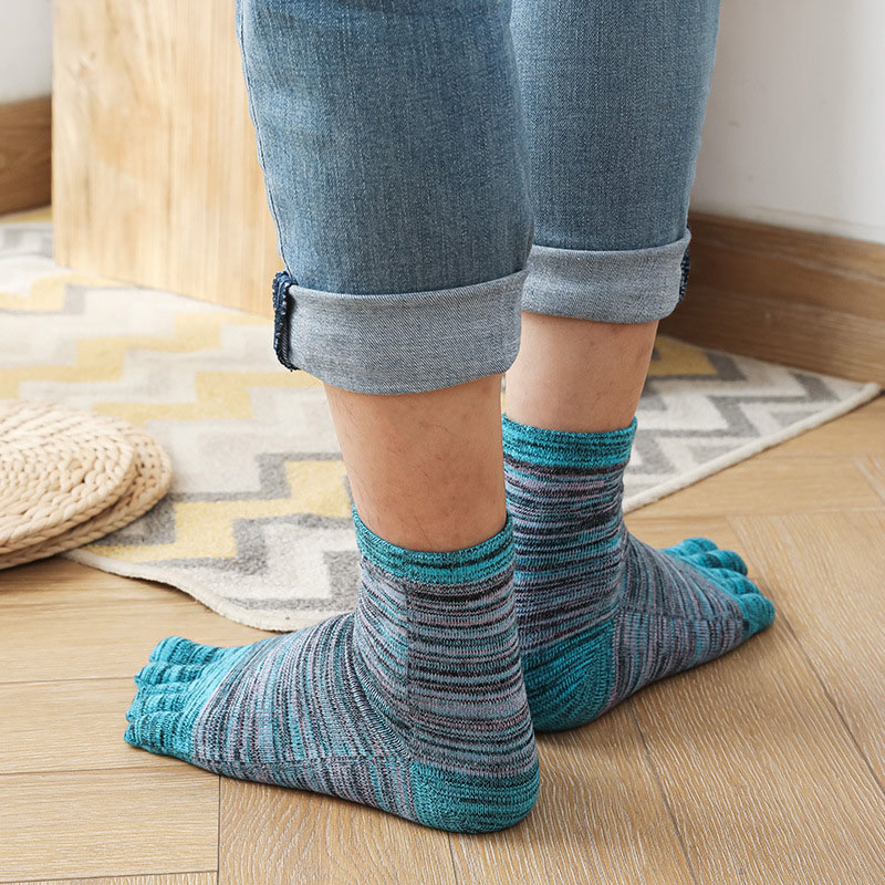 1/5 Pairs Man Kleurrijke Teen  - Socks Ankle Men recensie en prijs