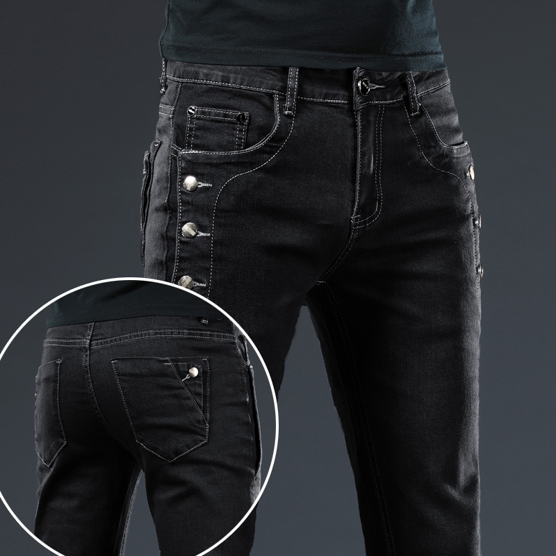 Klassieke slanke vintage mode  - Men'S Fashion Grey Jeans recensie en prijs