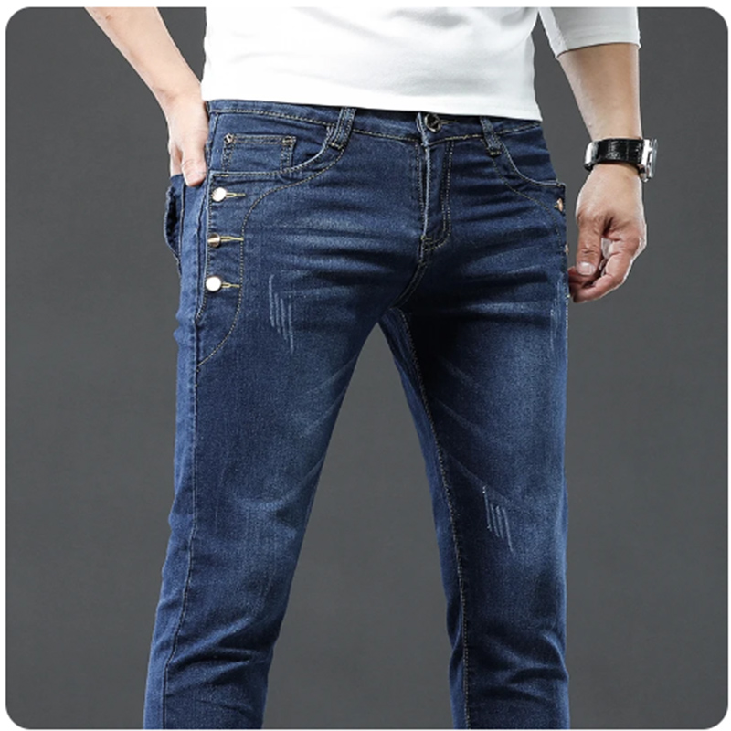Klassieke slanke vintage mode  - Men'S Fashion Grey Jeans recensie en prijs