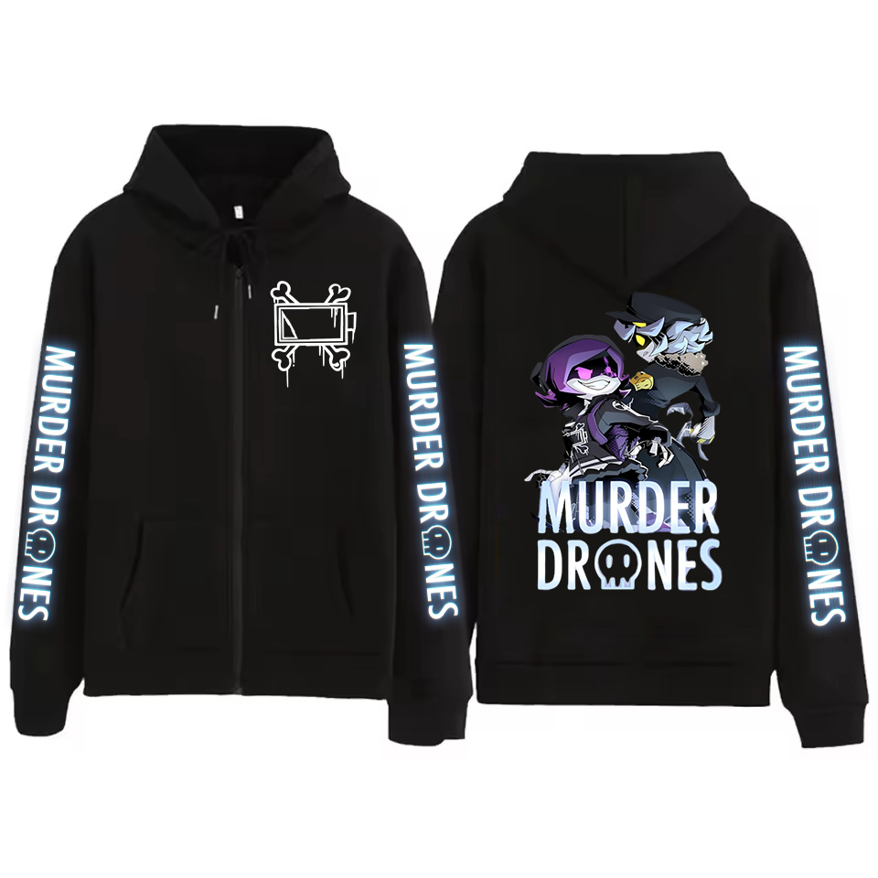 Murder Drones Grafische Rits H - Mens Fashion Zip Up Hoodies recensie en prijs