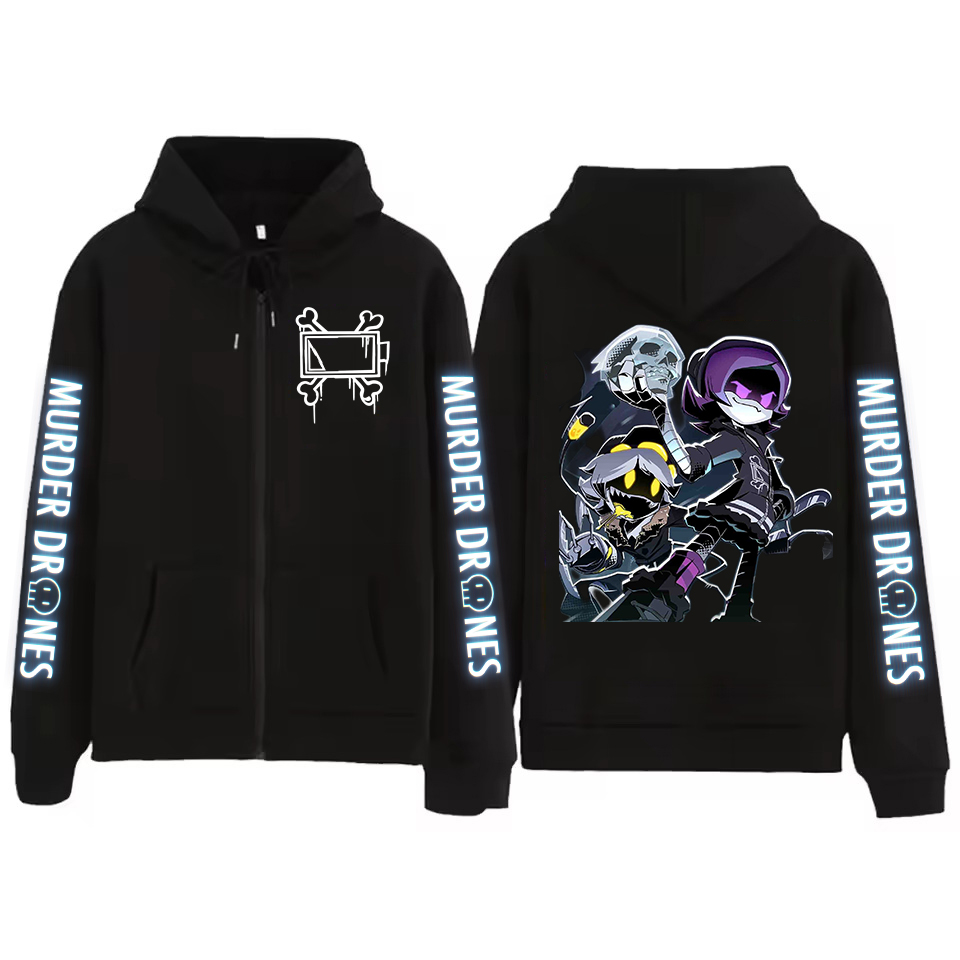 Murder Drones Grafische Rits H - Mens Fashion Zip Up Hoodies recensie en prijs