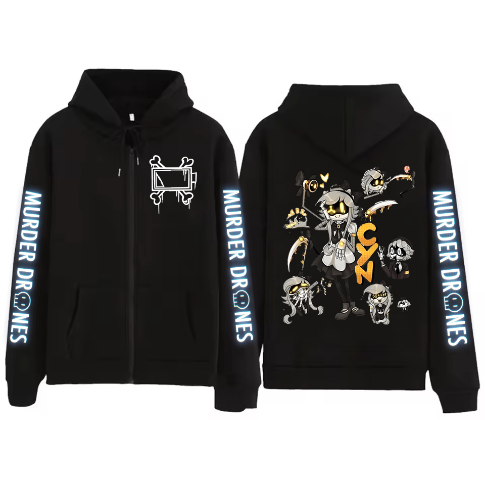 Murder Drones Grafische Rits H - Mens Fashion Zip Up Hoodies recensie en prijs