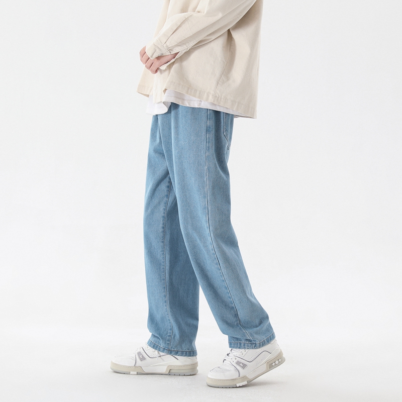 2023 Nieuwe Koreaanse Mode Her - Men'S Fashion Grey Jeans recensie en prijs