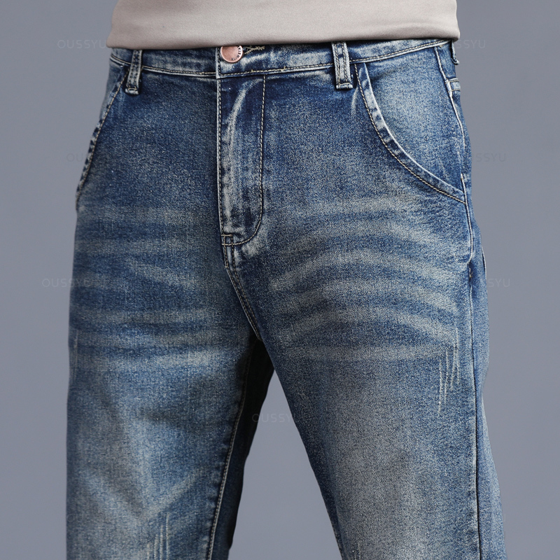 Herfst Winter Katoen Heren Kla - Men'S Fashion Grey Jeans recensie en prijs