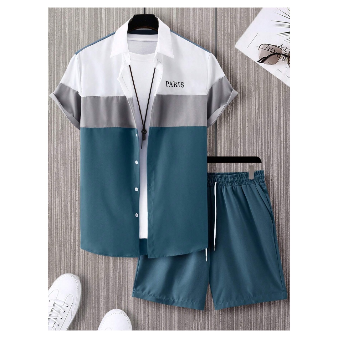Herenmodepak Blauw en wit patc - Men'S Fashion Videos recensie en prijs