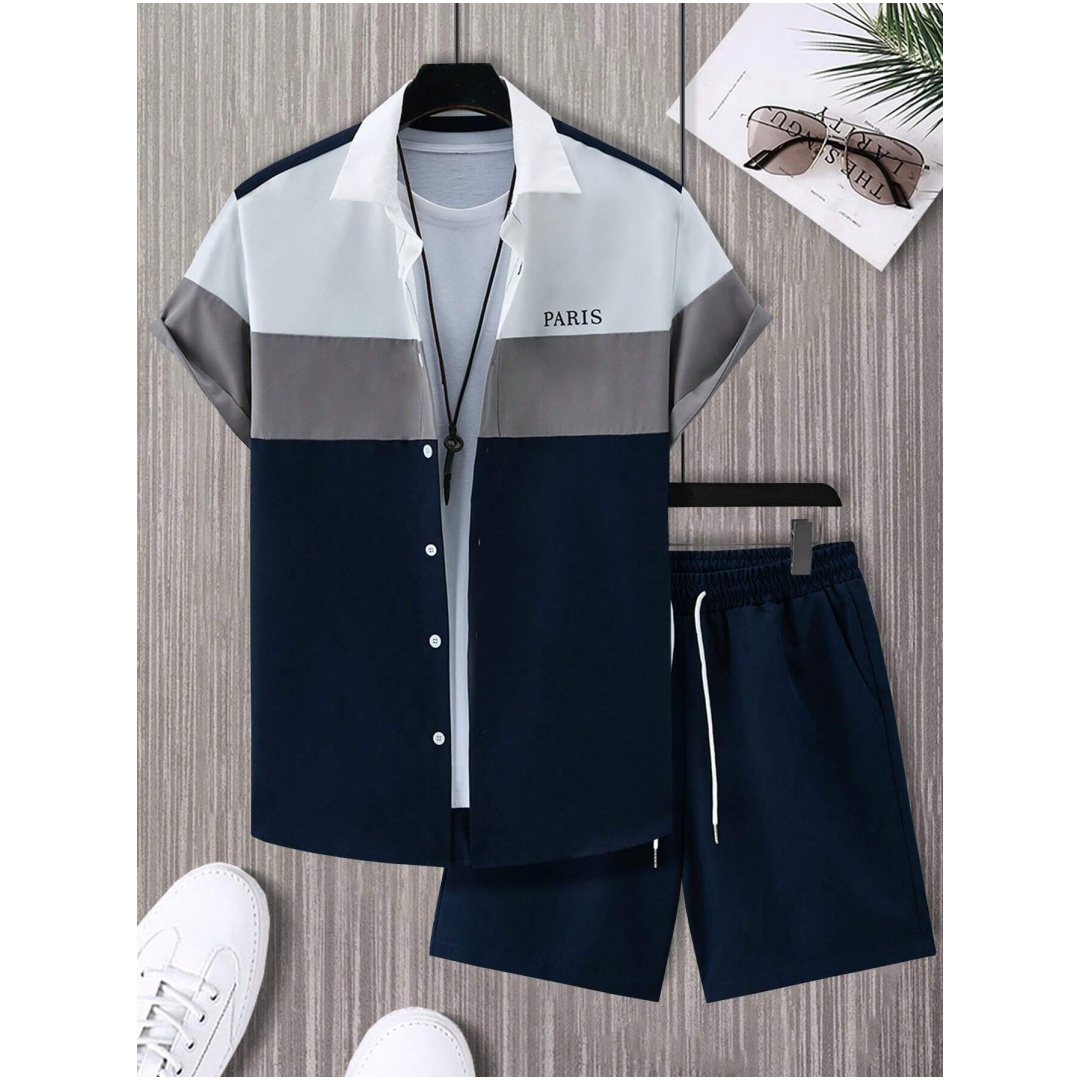 Herenmodepak Blauw en wit patc - Men'S Fashion Videos recensie en prijs